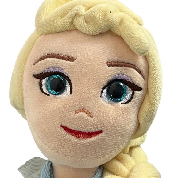 DISNEY TY SPARKLE Plush 16" Princess Elsa Doll Frozen 2 Blue Dress Cape Boots - Picture 2 of 6